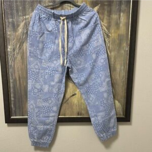 ODDY Light Blue Jogger Sweatpants with Elastic Cuffs - Picture 1 of 6